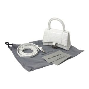 BALENCIAGA HOURGLASS XS Handbag White